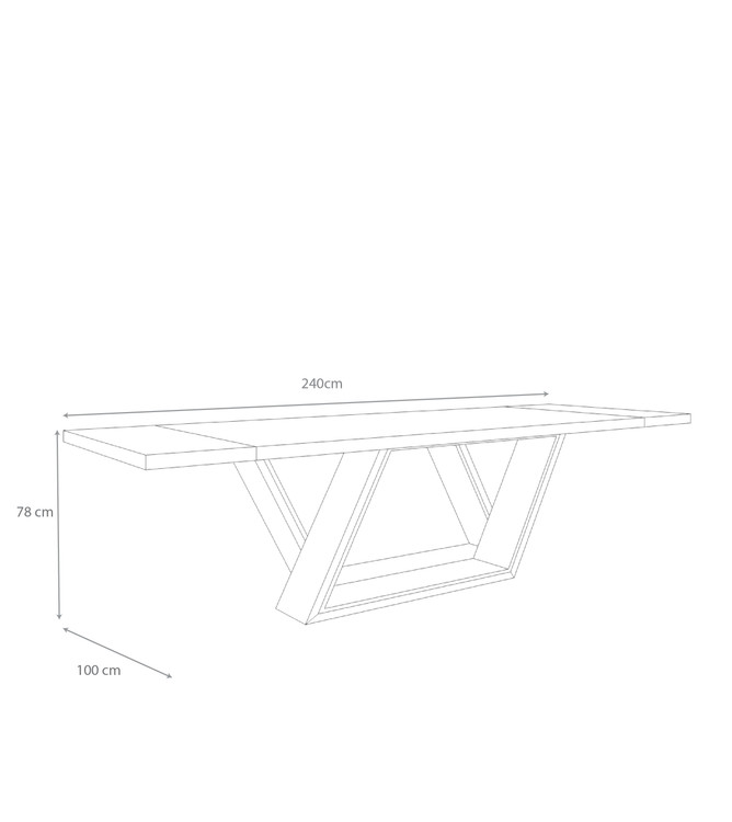 ابعاد میز فیگارو