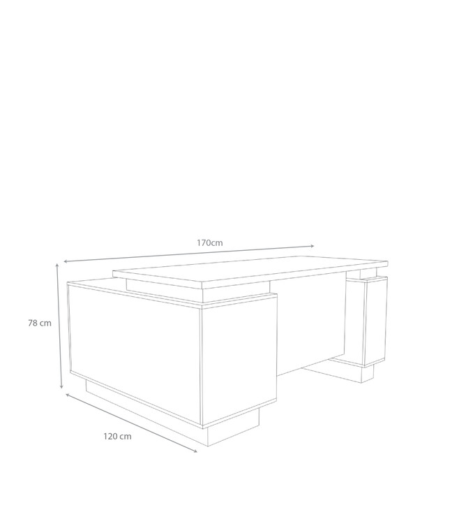 ابعاد میز شیان