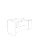 ابعاد میز کارمندی هامان