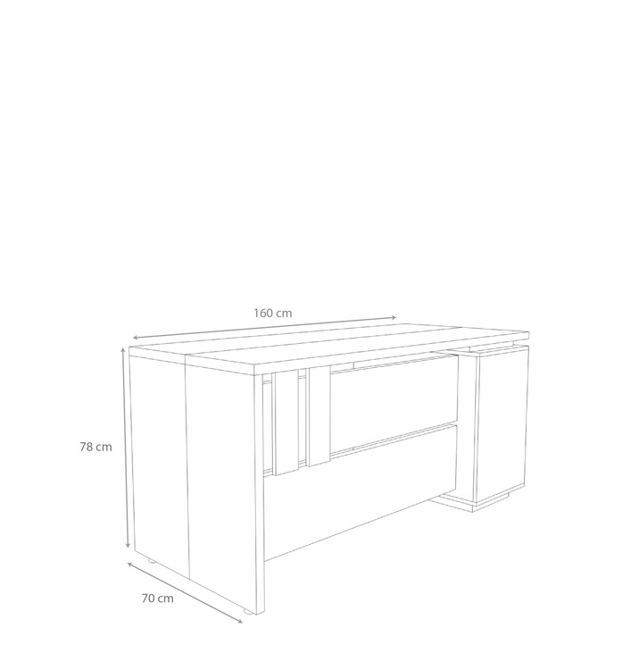 ابعاد میز کارمندی هامان