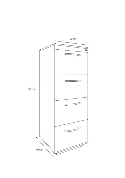 ابعاد فایل ۴ کشو
