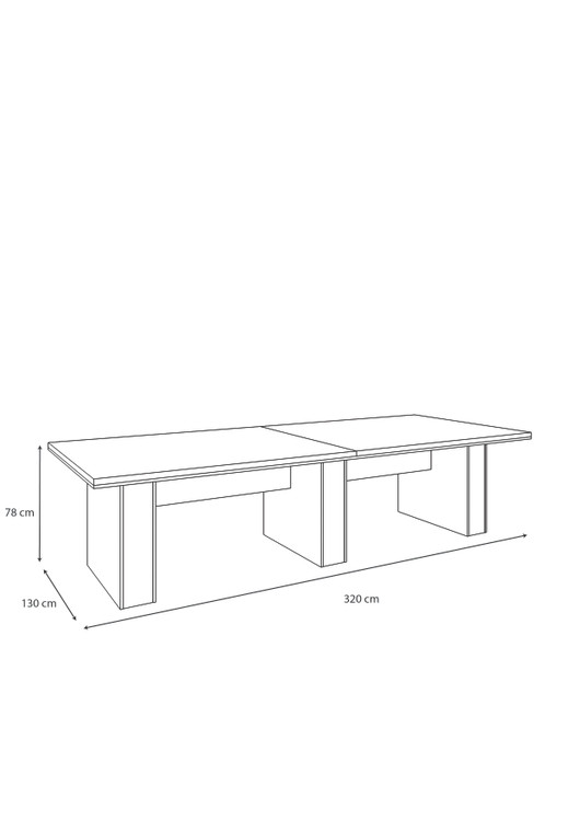 ابعاد میز کنفرانس ۸ نفره